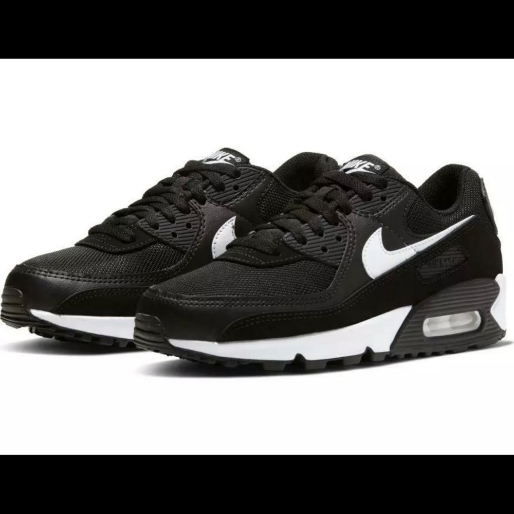 Nike Air Max 90 Black White Black Sneaker CQ2560 001 Women’s Sizes